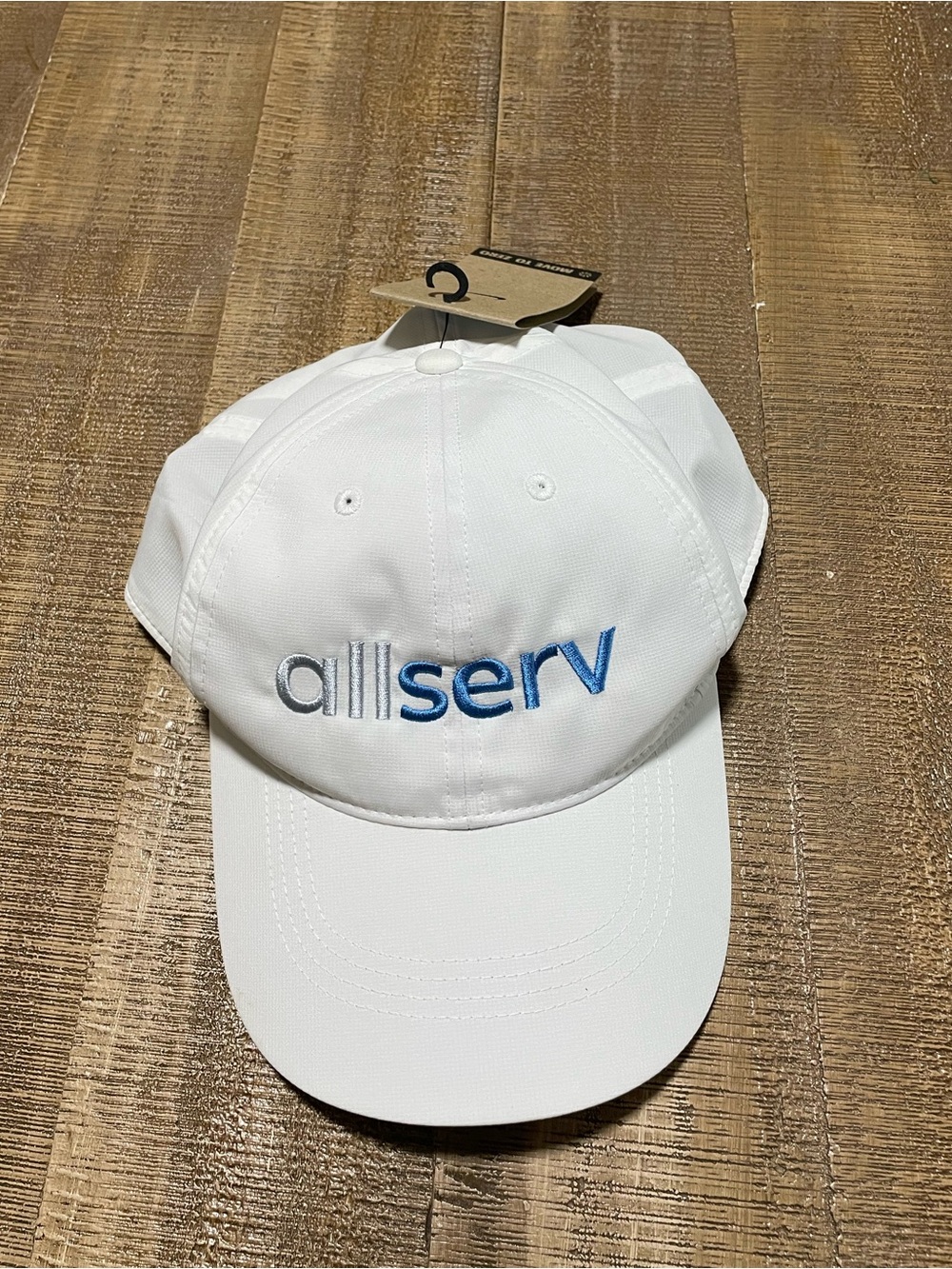 Nike White Baseball Cap with Blue Embroidered Logo NWT